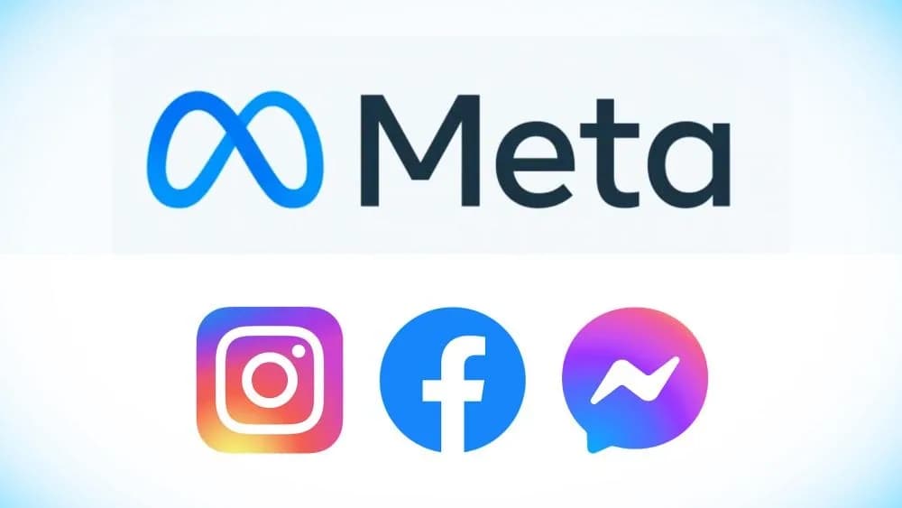 Meta, Instagram, Facebook and Messenger logos