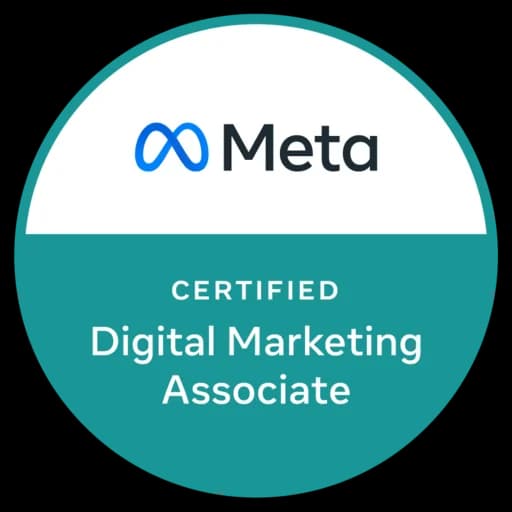 Meta Certified Digital Marketing Associate badge