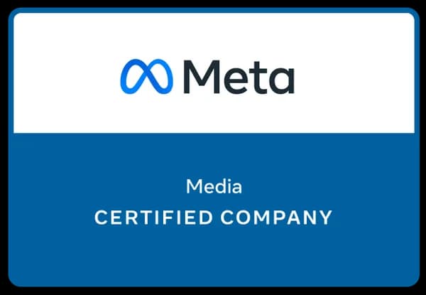 Meta Media Certified Company badge